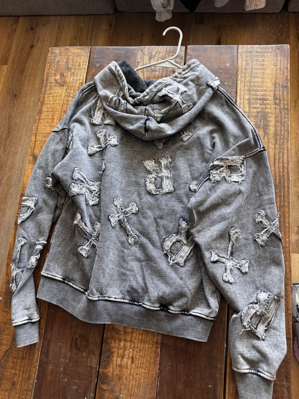 Racer Worldwide Washed grey hoodie - Picture 3 of 3